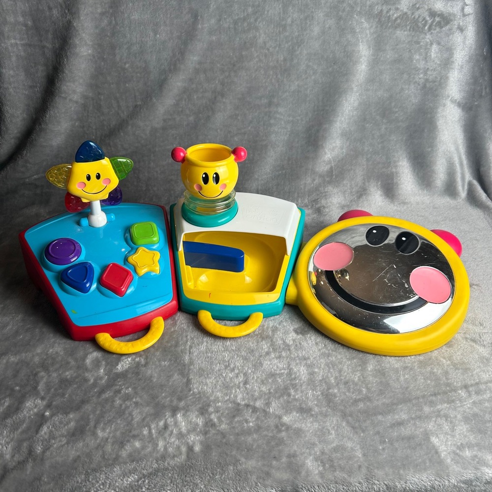 Baby Einstein Connect & Play Mirror Shapes Lights Sounds Yellow Blue Red